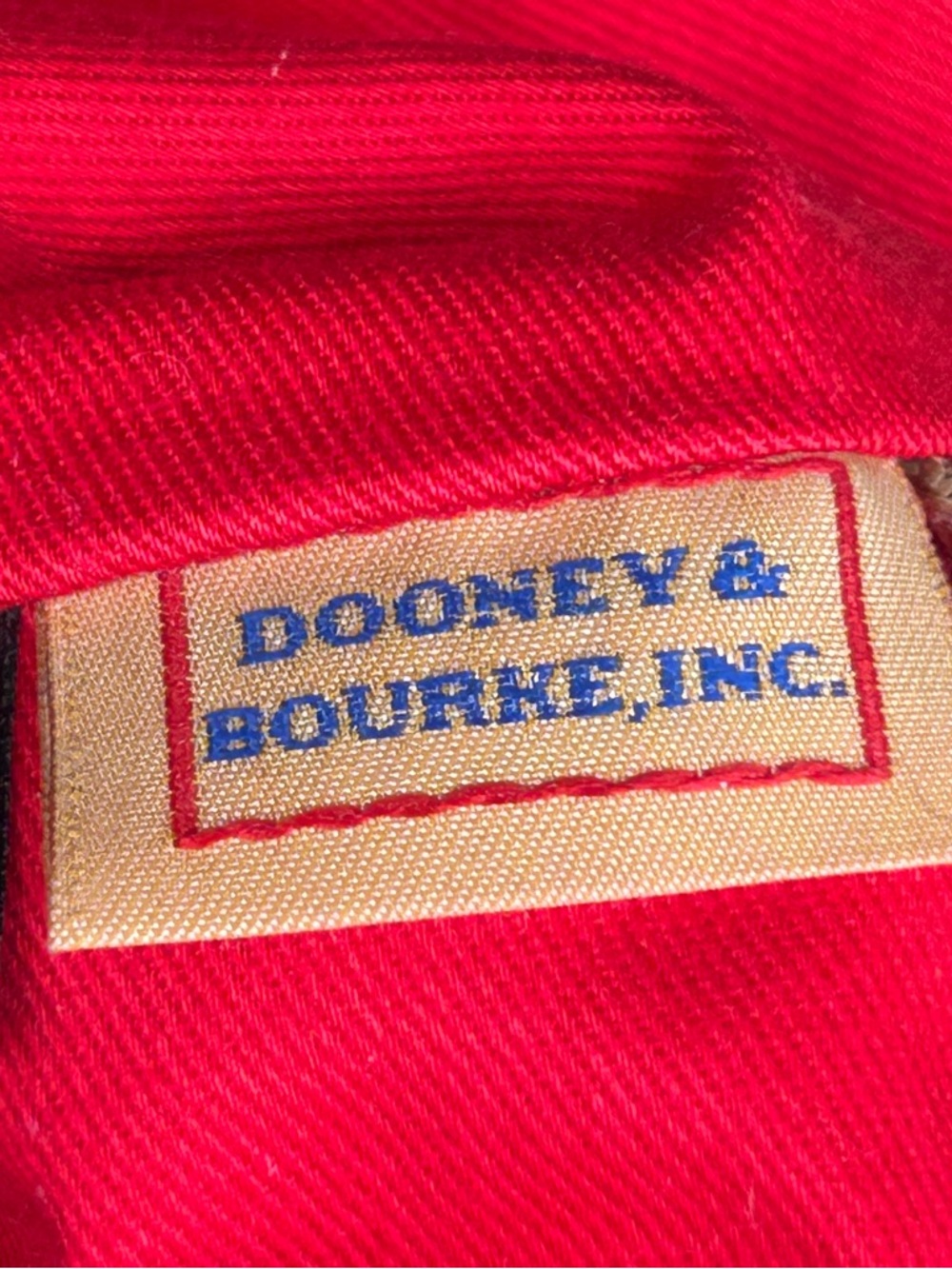 Dooney & Bourke Leather Satchel Tan Brown + Dust Bag Large - Picture 13 of 14